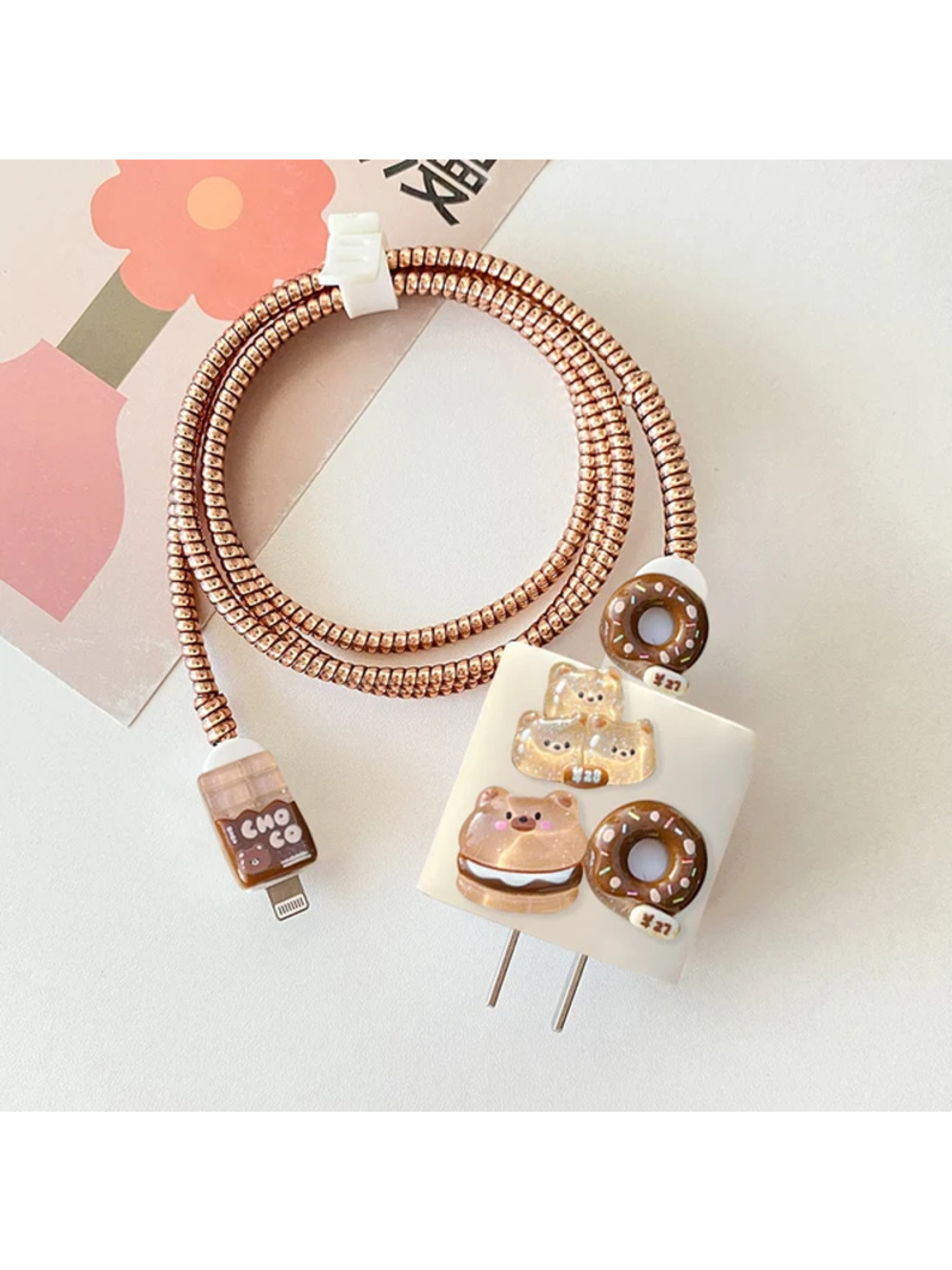 Donut Bunny iPhone Charger Cable Protector P02